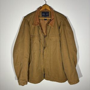 Vintage ARMY NAVY (Carhartt Style) Chore Coat Men's XXL Brown USA